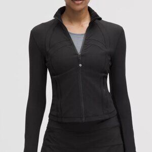 Lululemon Define Cropped Jacket Ribbed Nulu - Black